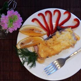 Нежное и сочное блюдо с необычным сочетанием продуктов.